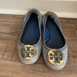 Tory Burch Blue Flats